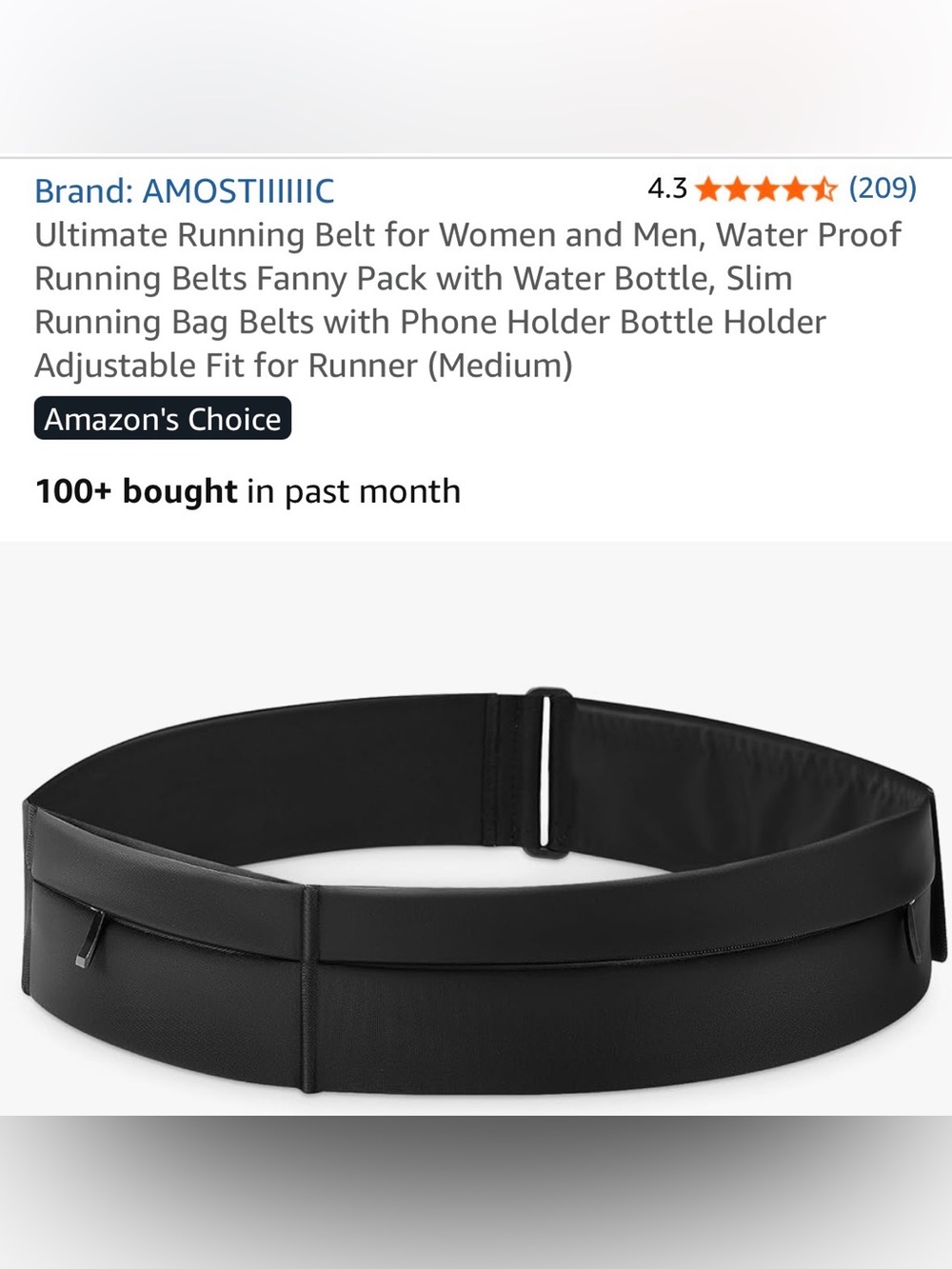 Run belt